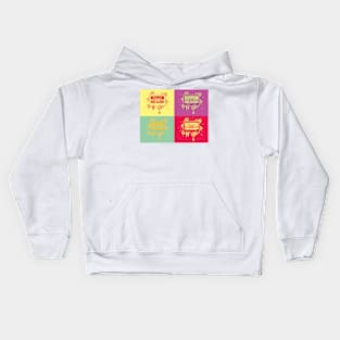 pop art two Kids Hoodie